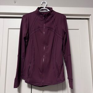 Maroon yoga jacket